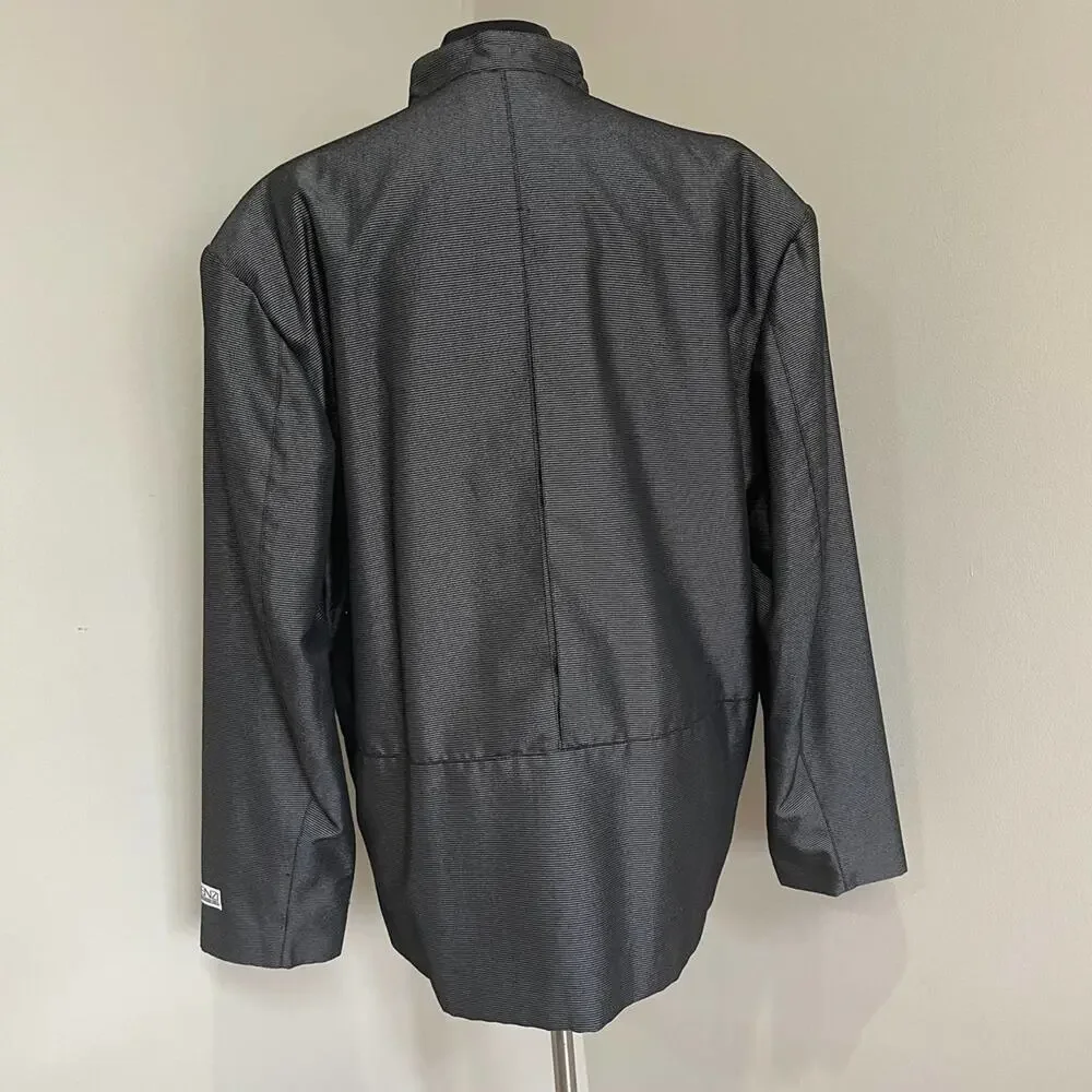 FLORENZI Collection Vintage 80s 90s Black Gray Blazer Jacket Size XL - Picture 3 of 13